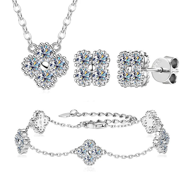 Moissanite Clover Luxe Set