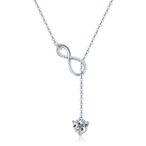 Infinite Heart Moissanite Necklace