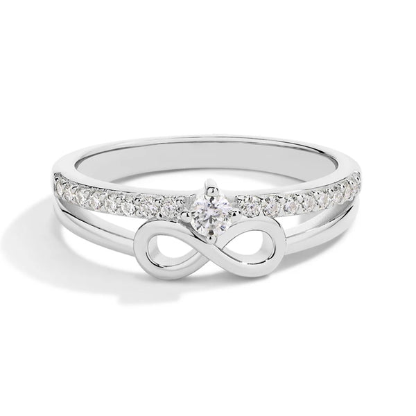 Infinity Moissanite Ring