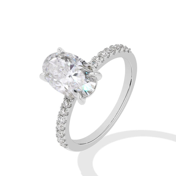 Classic Oval Moissanite Engagement Ring
