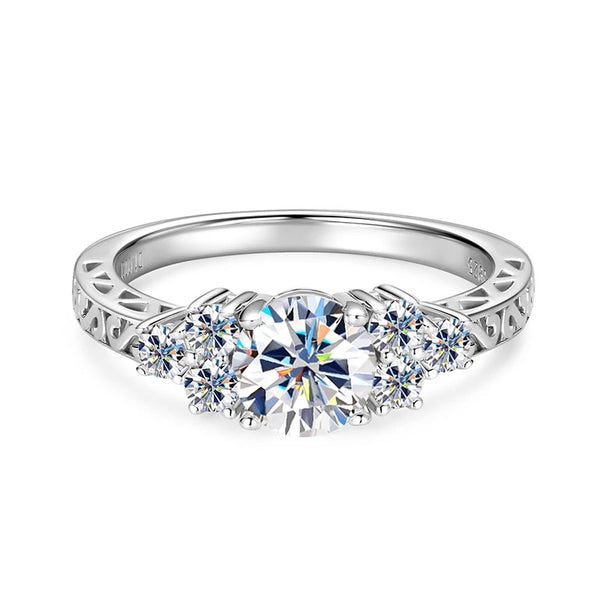 Moissanite Solitaire Engagement Ring