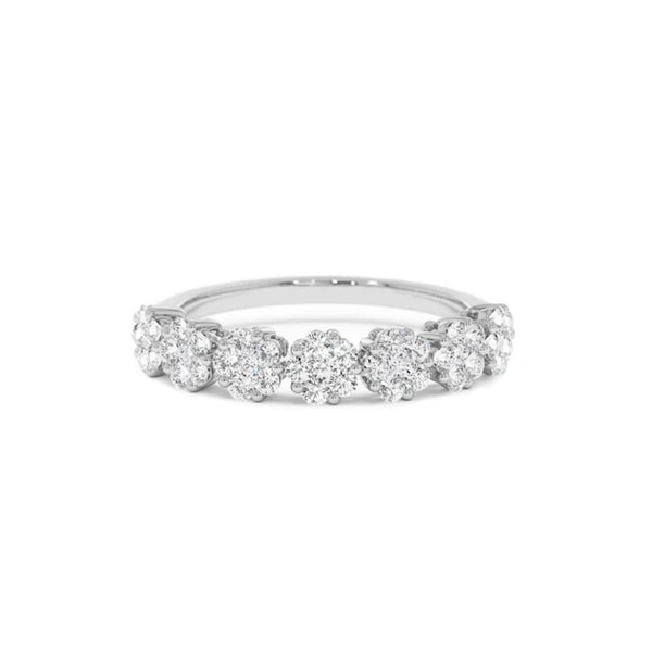 Exquisite Moissanite Flower Ring