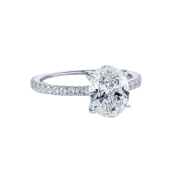 Oval Moissanite Engagement Ring